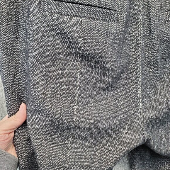 J Crew Grey Wool Blend Straight Leg Pants Trousers Womens 2 Seam Lines Back - Picture 10 of 14